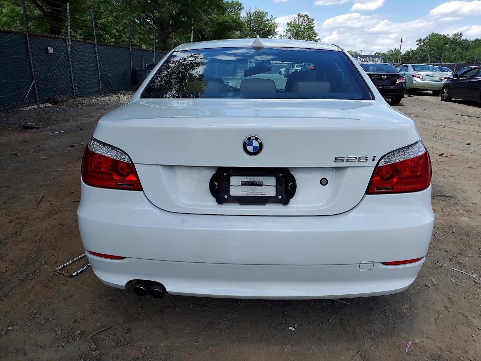 2010 BMW 5 series VIN WBANU5C55AC125071 COPART salvage auction — FRONT END, Md - Cert Of Salvage > 75% Damage, sold $375 on 2026-07-07 (photo 6)