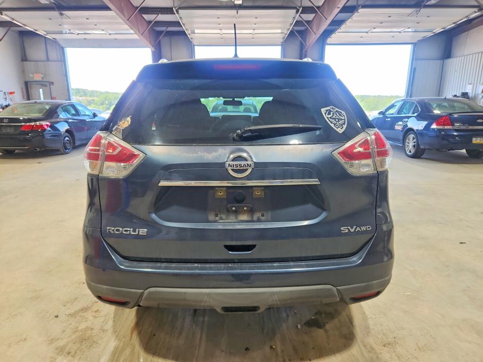 2016 Nissan Rogue VIN KNMAT2MV3GP713716 COPART salvage auction — FRONT END, Pa - Certificate Of Salvage, sold $1,750 on 2026-07-10 (photo 6)