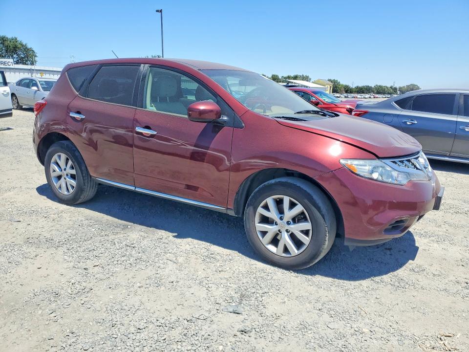 2011 Nissan Murano VIN JN8AZ1MW4BW169960 COPART salvage auction — FRONT END, CA - SALVAGE CERTIFICATE, sold $200 on 2026-07-21 (photo 4)