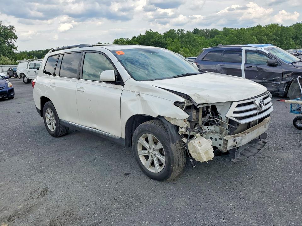 2012 Toyota Highlander VIN 5TDBK3EH7CS149235 COPART salvage auction — FRONT END, Pa - Certificate Of Salvage, sold $2,550 on 2026-07-14 (photo 4)