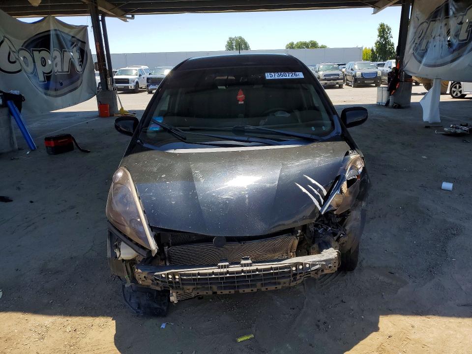 2013 Honda Fit VIN JHMGE8H37DC056338 COPART salvage auction — FRONT END, Ca - Salvage Certificate, sold $275 on 2026-07-02 (photo 5)