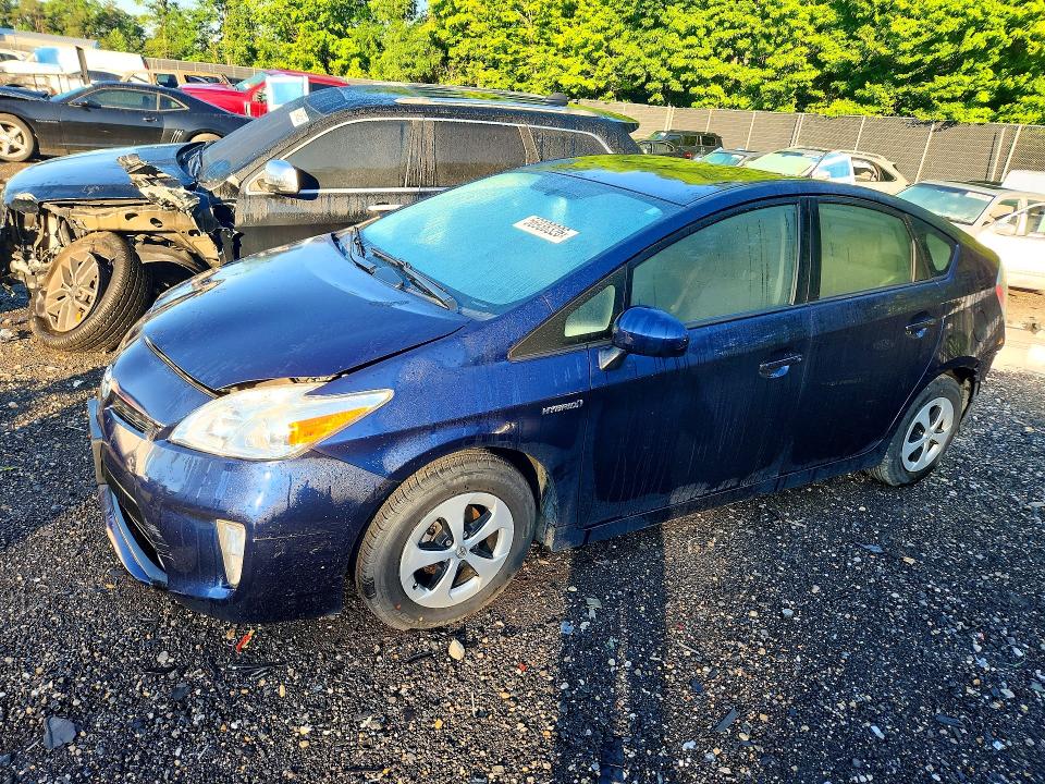 2013 Toyota Prius VIN JTDKN3DU0D1730175 COPART salvage auction — REAR END, Md - Cert Of Salvage > 75% Damage, sold $450 on 2026-07-21 (photo 1)
