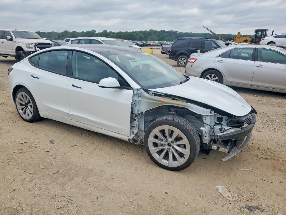 2023 Tesla Model 3 VIN 5YJ3E1EB6PF393576 COPART salvage auction — FRONT END, Ks - Cert Of Title-Salvage, sold $1,250 on 2026-07-30 (photo 4)
