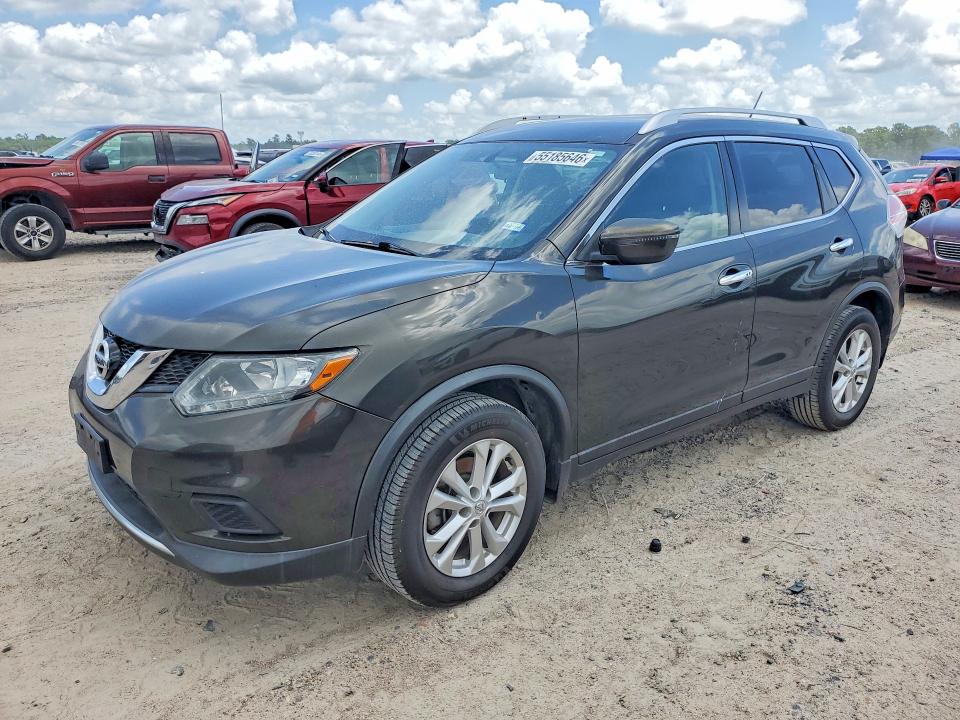 2016 Nissan VIN KNMAT2MT1GP719559 COPART salvage auction — REAR END, Tx - Salvage Vehicle Title, sold $2,400 on 2026-07-31 (photo 1)
