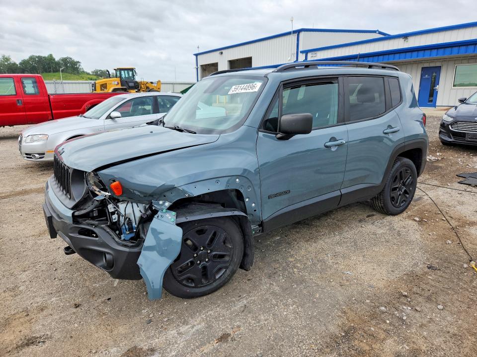 2018 Jeep Renegade VIN ZACCJBAB9JPH25579 COPART salvage auction — FRONT END, Wi - Certificate Of Title, sold $200 on 2026-07-21 (photo 1)