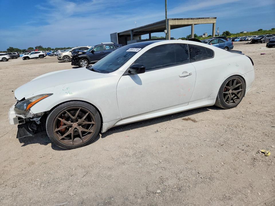 2014 Infiniti Q60 VIN JN1CV6EL4EM132444 COPART salvage auction — FRONT END, Fl - Cert Of Ttl-Rebuilt&Slvg Rbld, sold $750 on 2026-07-14 (photo 1)