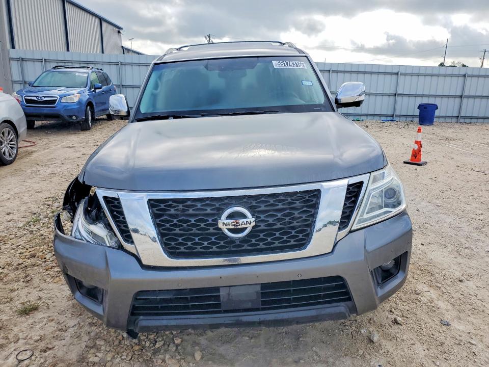 2017 Nissan Armada VIN JN8AY2ND5H9004450 COPART salvage auction — FRONT END, Tx - Certificate Of Title, sold $1,150 on 2026-07-07 (photo 5)