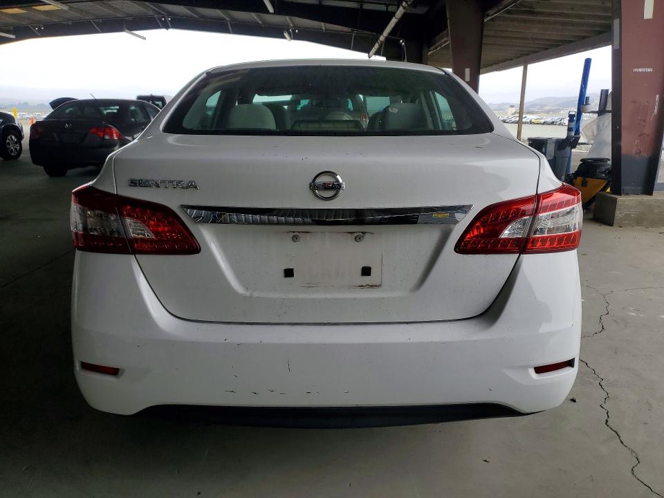 2015 Nissan Sentra VIN 3N1AB7AP6FY350513 COPART salvage auction — SIDE, Ca - Salvage Certificate, sold $2,000 on 2026-07-02 (photo 6)