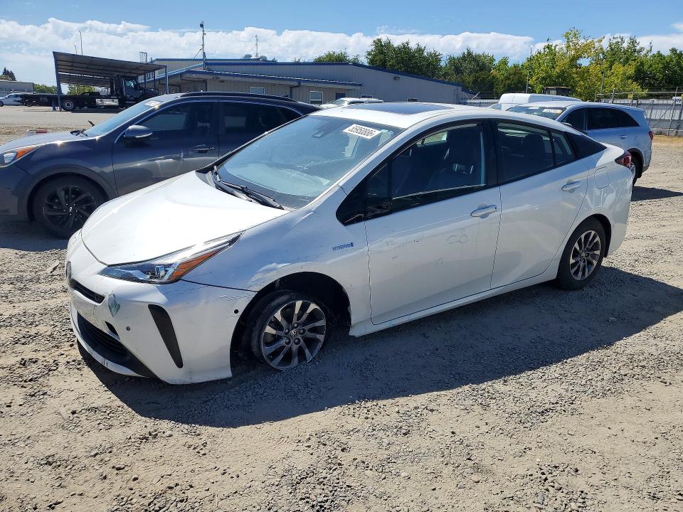 2019 Toyota Prius VIN JTDKARFU1K3101361 COPART salvage auction — FRONT END, Ca - Salvage Certificate, sold $8,200 on 2026-07-02 (photo 1)