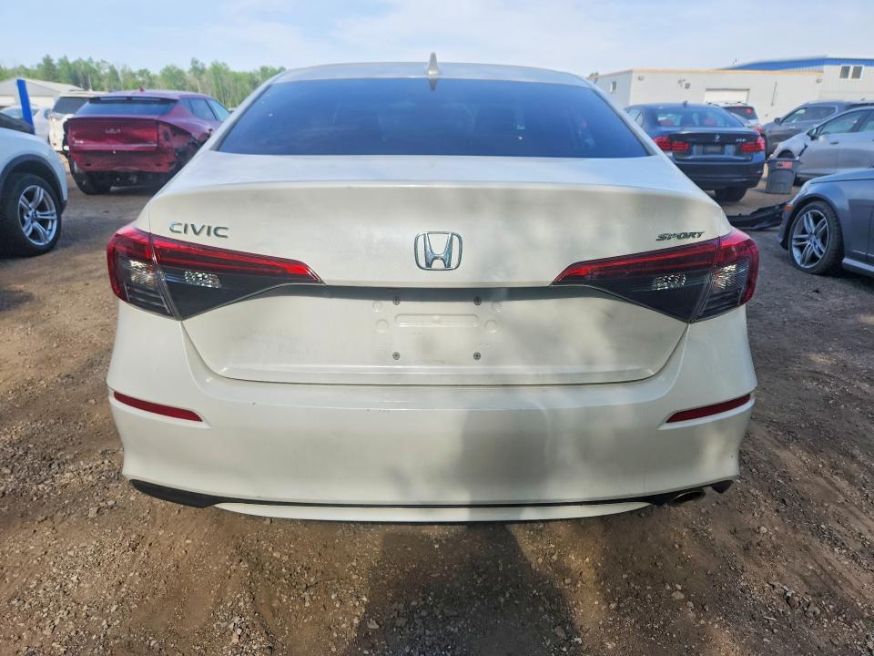 2022 Honda Civic VIN 2HGFE2F58NH118652 COPART salvage auction — VANDALISM, On - Permit No Brand - Unfit, sold $9,200 on 2026-07-28 (photo 6)