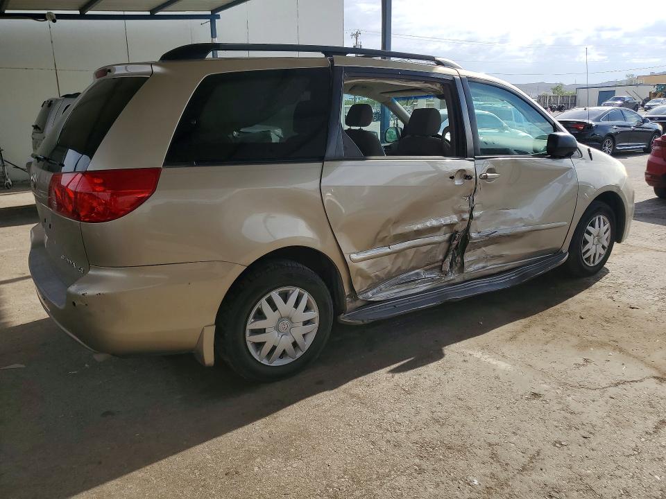 2006 Toyota Sienna VIN 5TDZA23CX6S539897 COPART salvage auction — SIDE, Tx - Salvage Vehicle Title, sold $950 on 2026-07-24 (photo 3)