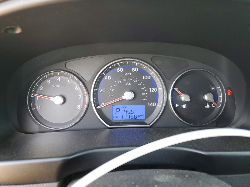 2011 Hyundai Santa fe VIN 5XYZG3AB8BG068726 COPART salvage auction — FRONT END, Mo - Salvage Certificate Of Title, sold $825 on 2026-07-14 (photo 9)