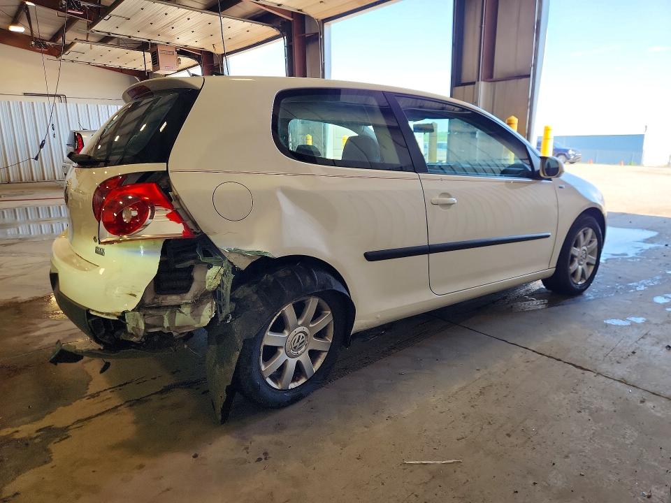 2009 Volkswagen Golf VIN WVWBA71K09W030138 COPART salvage auction — REAR END, Pa - Certificate Of Salvage, sold $400 on 2026-07-02 (photo 3)