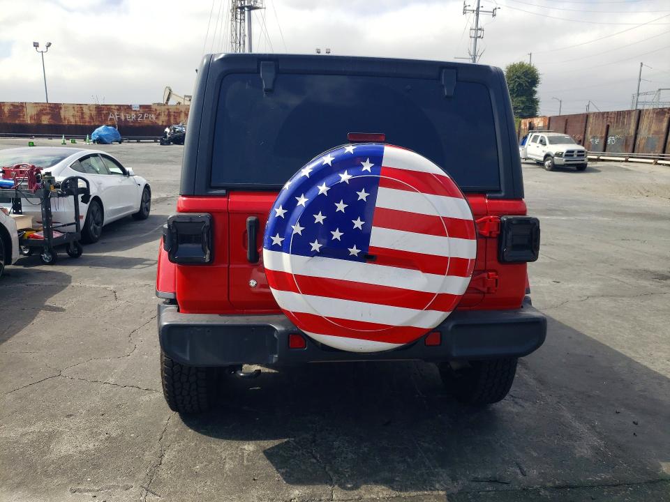 2020 Jeep Wrangler / VIN 1C4HJXEN3LW165068 COPART salvage auction — FRONT END, Ca - Salvage Certificate, sold $7,400 on 2026-08-21 (photo 6)