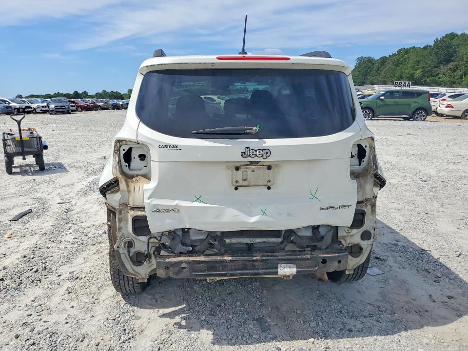 2016 Jeep VIN ZACCJBAT2GPE02489 COPART salvage auction — REAR END, Ga - Cert Of Title-Salvage, sold $1,500 on 2026-08-12 (photo 6)