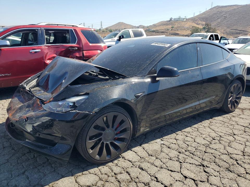 2021 Tesla Model 3 VIN 5YJ3E1EC1MF984659 — COPART salvage auction photo