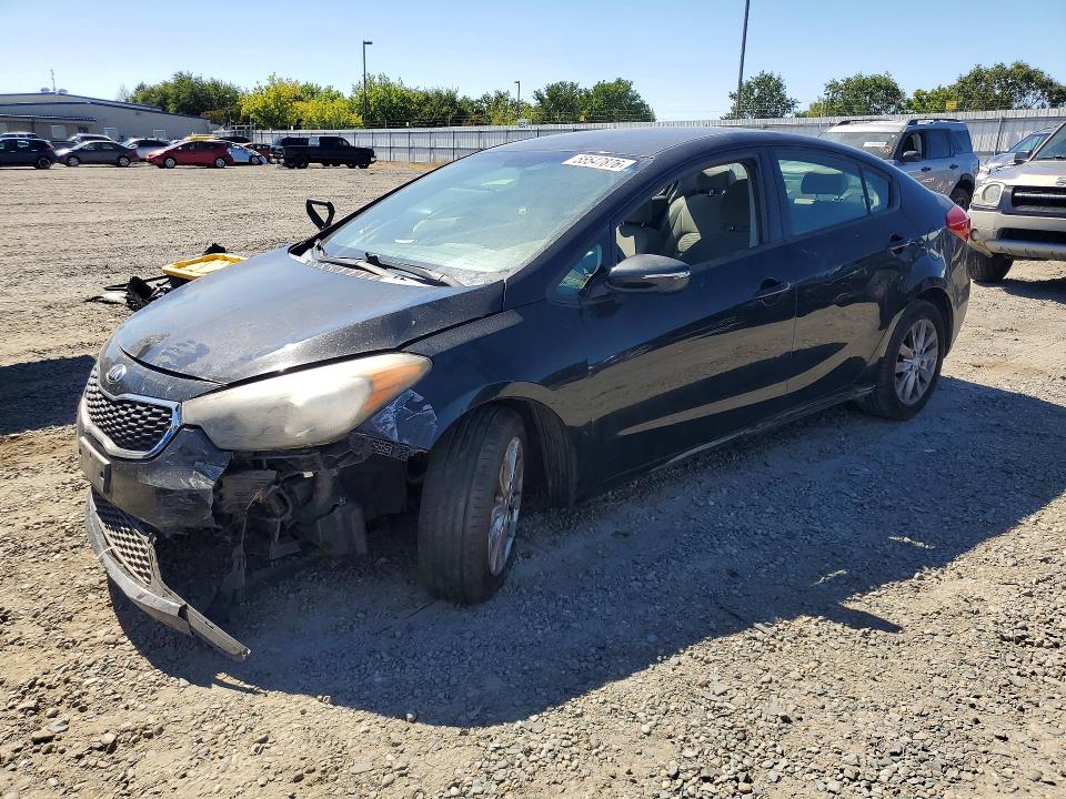 2014 Kia Forte VIN KNAFX4A60E5239362 COPART salvage auction — FRONT END, Ca - Salvage Certificate, sold $675 on 2026-07-21 (photo 1)