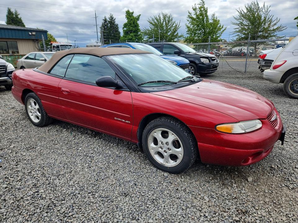 1999 Chrysler Sebring VIN 3C3EL55H8XT505410 COPART salvage auction — NORMAL WEAR, Or - Certificate Of Title, sold $1,400 on 2026-07-07 (photo 4)