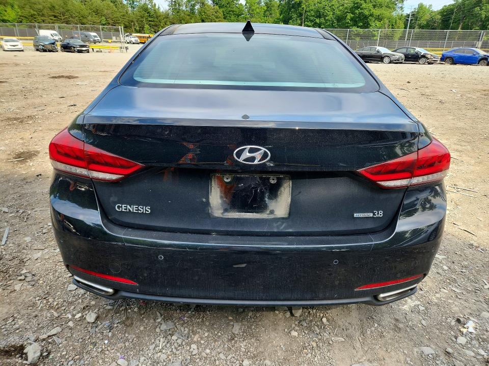 2015 Hyundai Genesis VIN KMHGN4JEXFU042464 COPART salvage auction — FRONT END, Md - Cert Of Salvage > 75% Damage, sold $2,400 on 2026-07-17 (photo 6)