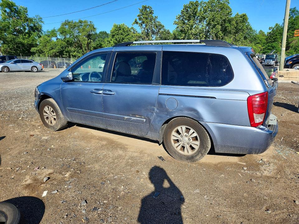 2012 Kia SEDONA VIN KNDMG4C7XC6440502 COPART salvage auction — REAR END, Md - Cert Of Salvage > 75% Damage, sold $375 on 2026-07-07 (photo 2)