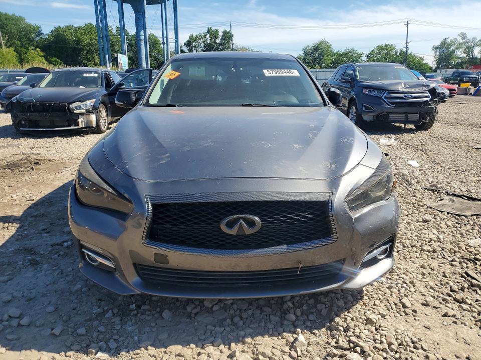 2015 Infiniti VIN JN1BV7AR0FM408762 COPART salvage auction — FRONT END, Il - Salvage Certificate, sold $750 on 2026-07-29 (photo 5)