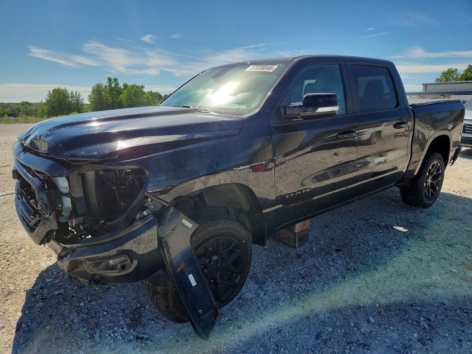 2019 Ram VIN 1C6SRFFT6KN702520 COPART salvage auction — FRONT END, Mi - Certificate Of Title, sold $6,800 on 2026-08-06 (photo 1)