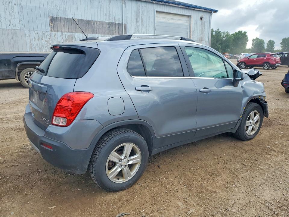 2015 Chevrolet Trax VIN KL7CJRSB8FB175877 COPART salvage auction — FRONT END, Mi - Certificate Of Title, sold $700 on 2026-07-15 (photo 3)
