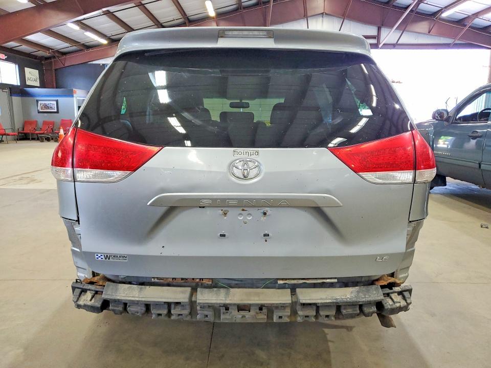 2012 Toyota Sienna VIN 5TDKK3DC0CS240935 COPART salvage auction — REAR END, Ny - Cert Of Title-Rebuilt Salvage (P), sold $2,900 on 2026-07-03 (photo 6)