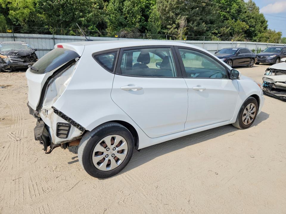 2017 Hyundai Accent VIN KMHCT5AE0HU341491 COPART salvage auction — REAR END, Va - Cert Of Title - Salvage, sold $800 on 2026-07-28 (photo 3)