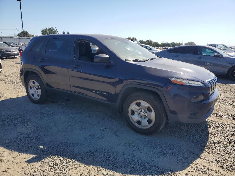 2014 Jeep Cherokee VIN 1C4PJMAB4EW224878 COPART salvage auction — VANDALISM, Ca - Salvage Certificate, sold $950 on 2026-07-02 (photo 4)