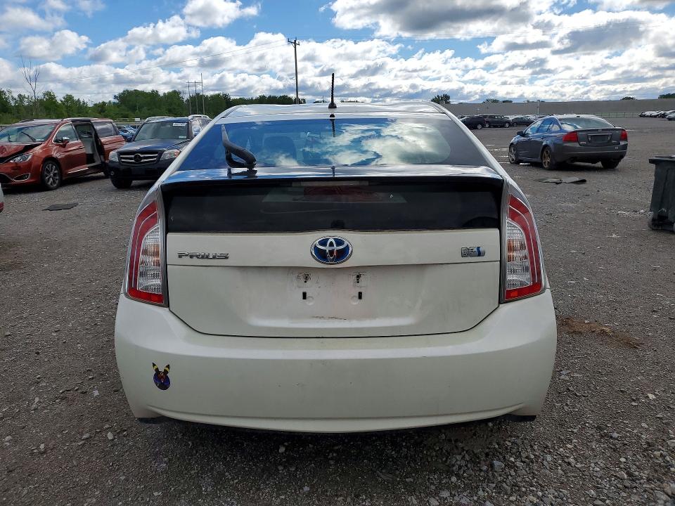 2012 Toyota Prius VIN JTDKN3DU7C1551520 COPART salvage auction — FRONT END, Ny - Mv-907A Salvage Certificate, sold $2,100 on 2026-07-27 (photo 6)