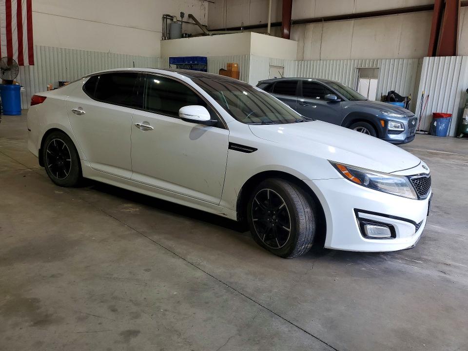2015 Kia Optima VIN 5XXGN4A78FG461280 COPART salvage auction — MECHANICAL, TX - CERTIFICATE OF TITLE, sold $725 on 2026-07-27 (photo 4)