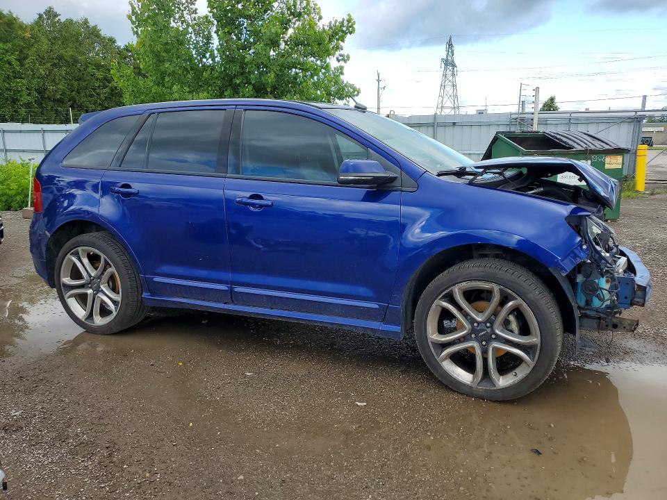 2013 Ford Edge VIN 2FMDK4AKXDBC35511 COPART salvage auction — FRONT END, On - Permit No Brand - Unfit, sold $500 on 2026-07-02 (photo 4)