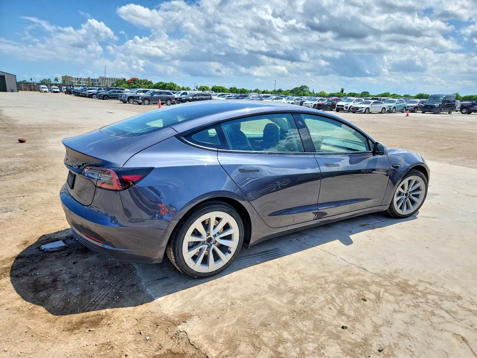 2022 Tesla Model 3 VIN 5YJ3E1EA2NF286853 COPART salvage auction — MECHANICAL, FL - CERTIFICATE OF TITLE, sold $8,500 on 2026-07-08 (photo 3)