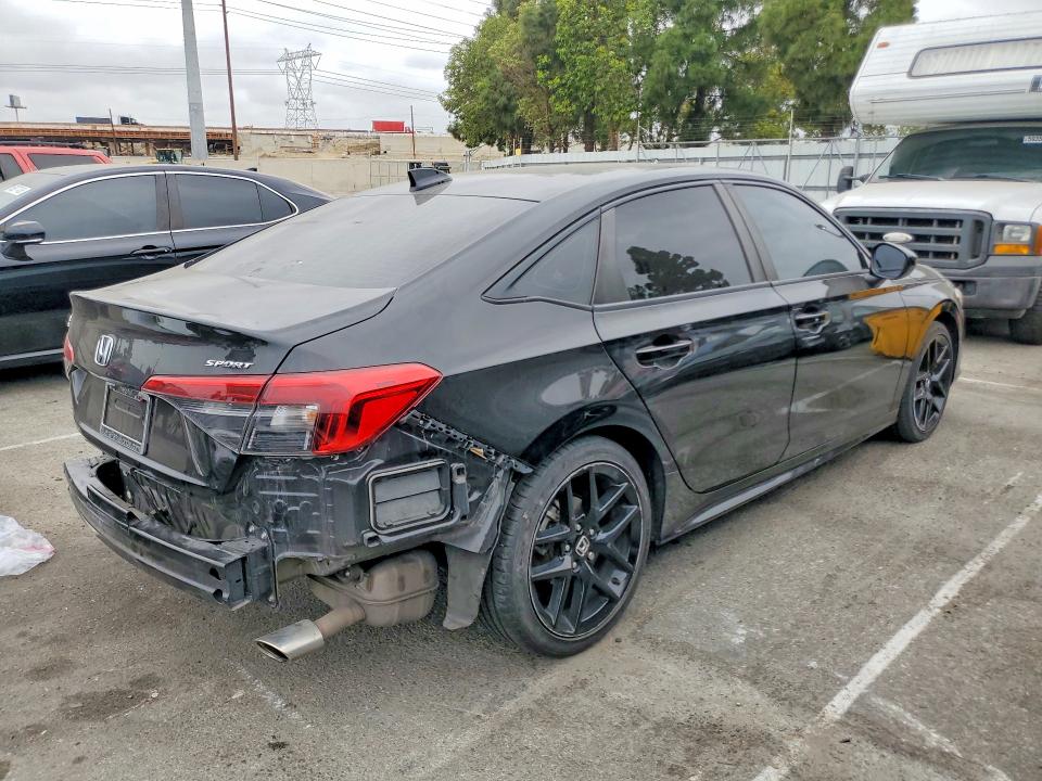 2023 Honda Civic VIN 2HGFE2F51PH547831 COPART salvage auction — REAR END, Salvage Title, sold $7,600 on 2026-08-25 (photo 3)