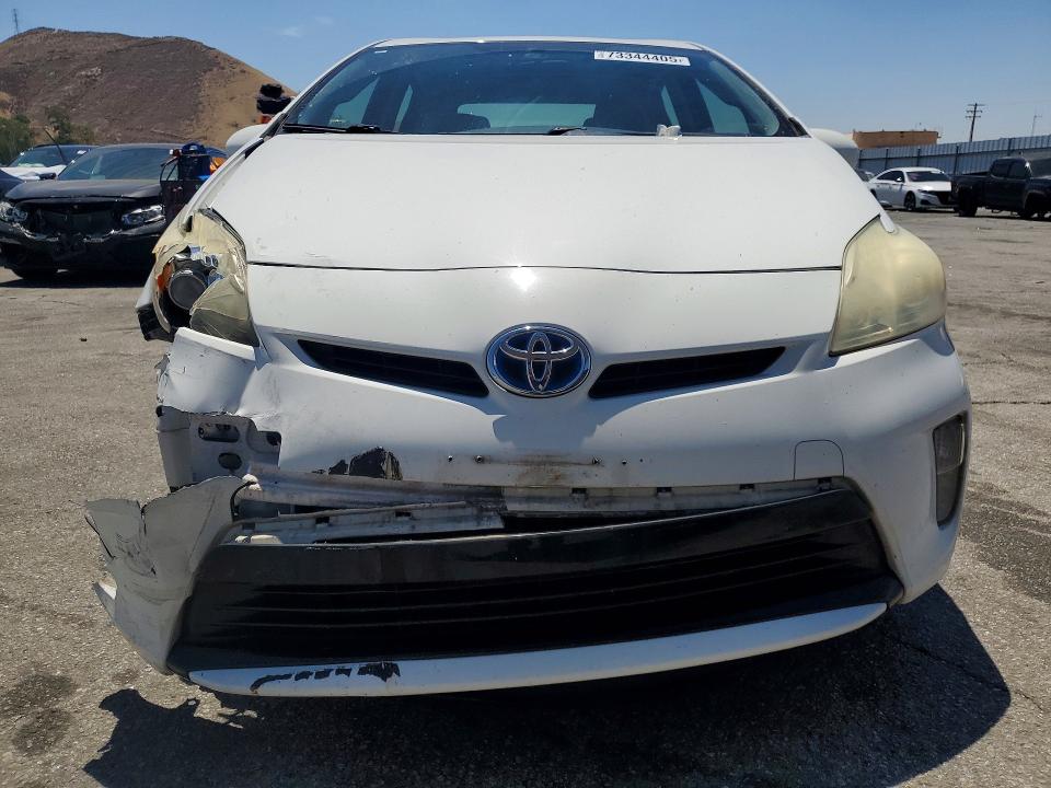 2013 Toyota Prius VIN JTDKN3DU0D1625667 COPART salvage auction — FRONT END, Ca - Salvage Certificate, sold $2,750 on 2026-07-16 (photo 5)
