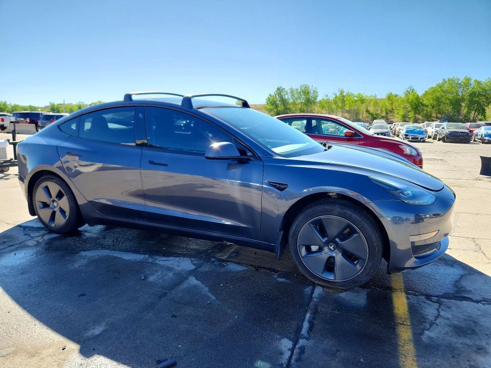 2023 Tesla Model 3 VIN 5YJ3E1EA8PF659090 COPART salvage auction — FRONT END, Co - Public - Salvage Title, sold $6,300 on 2026-08-03 (photo 4)