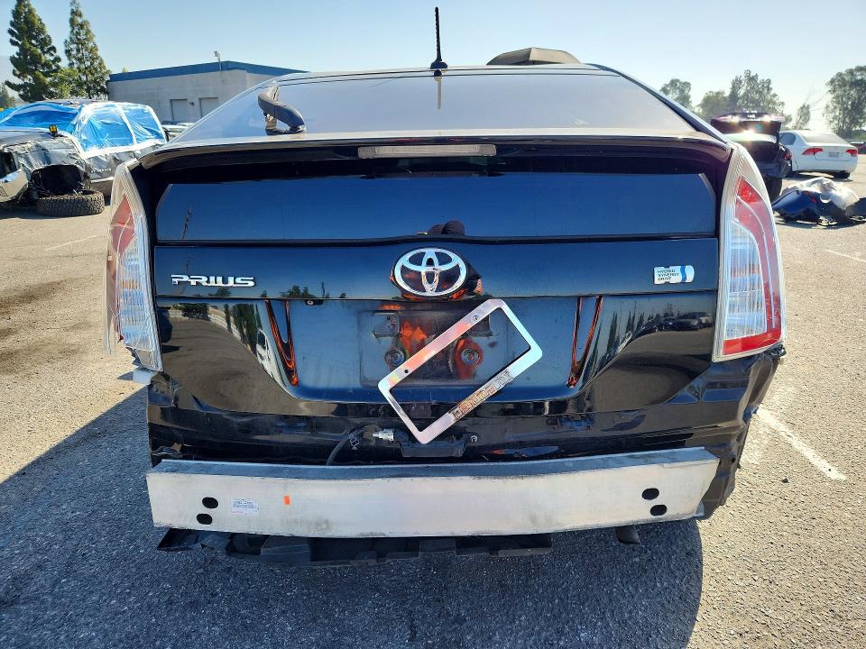 2014 Toyota Prius VIN JTDKN3DU9E0377619 COPART salvage auction — FRONT END, Ca - Salvage Certificate, sold $925 on 2026-07-09 (photo 6)