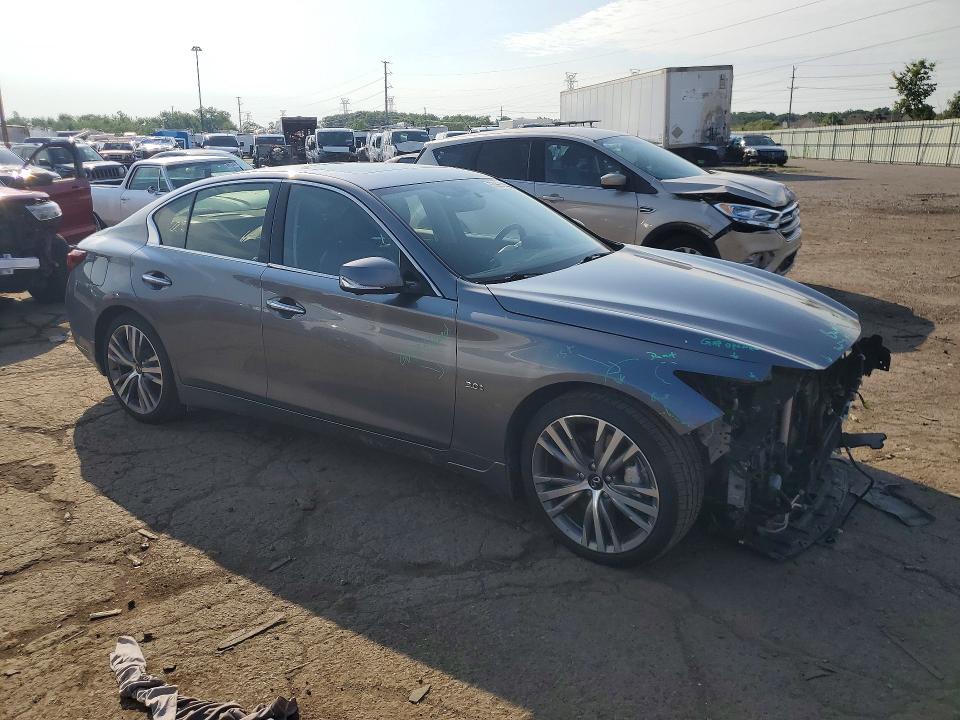 2020 Infiniti Q50 VIN JN1EV7AR5LM252792 COPART salvage auction — FRONT END, Mi - Certificate Of Title, sold $7,100 on 2026-07-17 (photo 4)