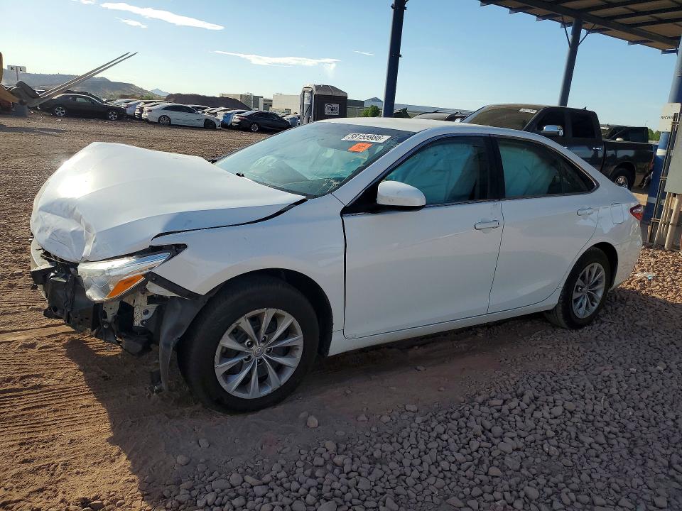 2017 Toyota Camry VIN 4T1BF1FK5HU368423 COPART salvage auction — FRONT END, Az - Cert Of Title - Salvage, sold $875 on 2026-07-09 (photo 1)