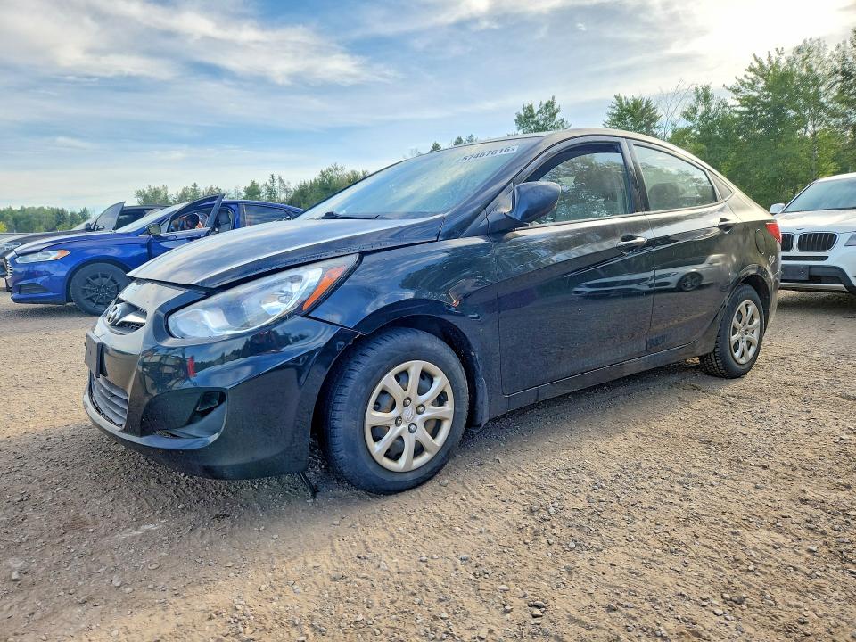 2012 Hyundai Accent VIN KMHCT4AE3CU091084 COPART salvage auction — FRONT END, On - Permit No Brand - Unfit, sold $300 on 2026-07-07 (photo 1)