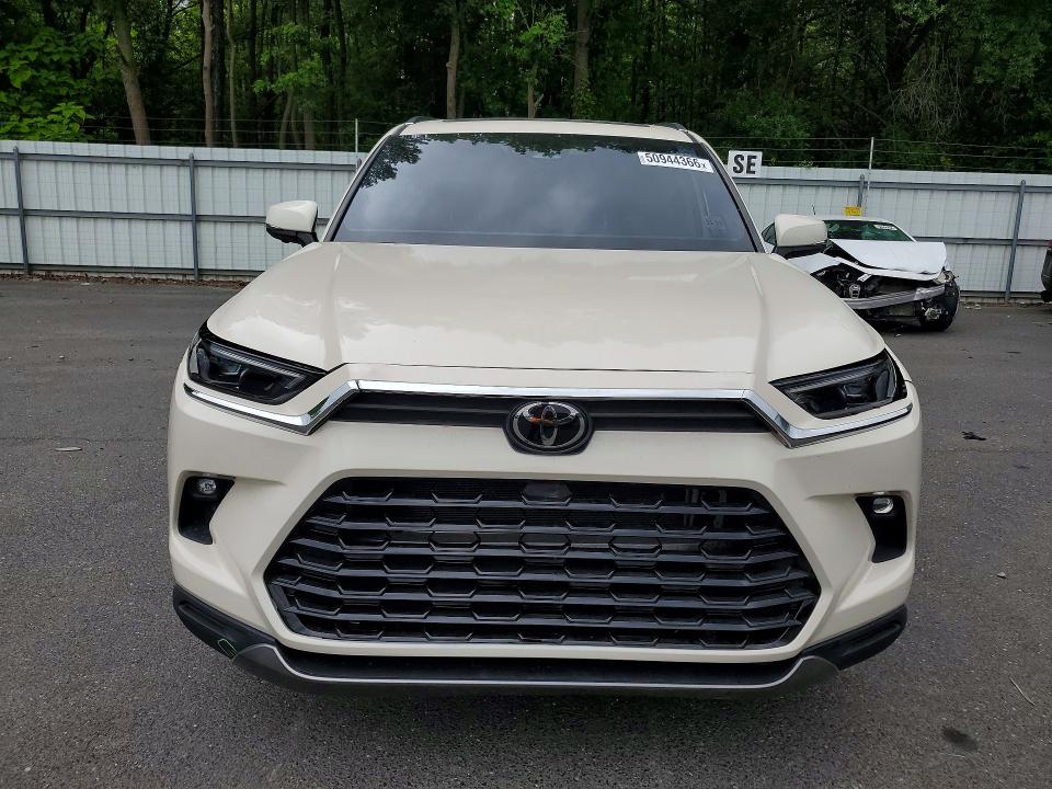 2024 Toyota Highlander VIN 5TDAAAB59RS018202 COPART salvage auction — FRONT END, Id - Salvage Certificate Of Title, sold $32,500 on 2026-07-07 (photo 5)