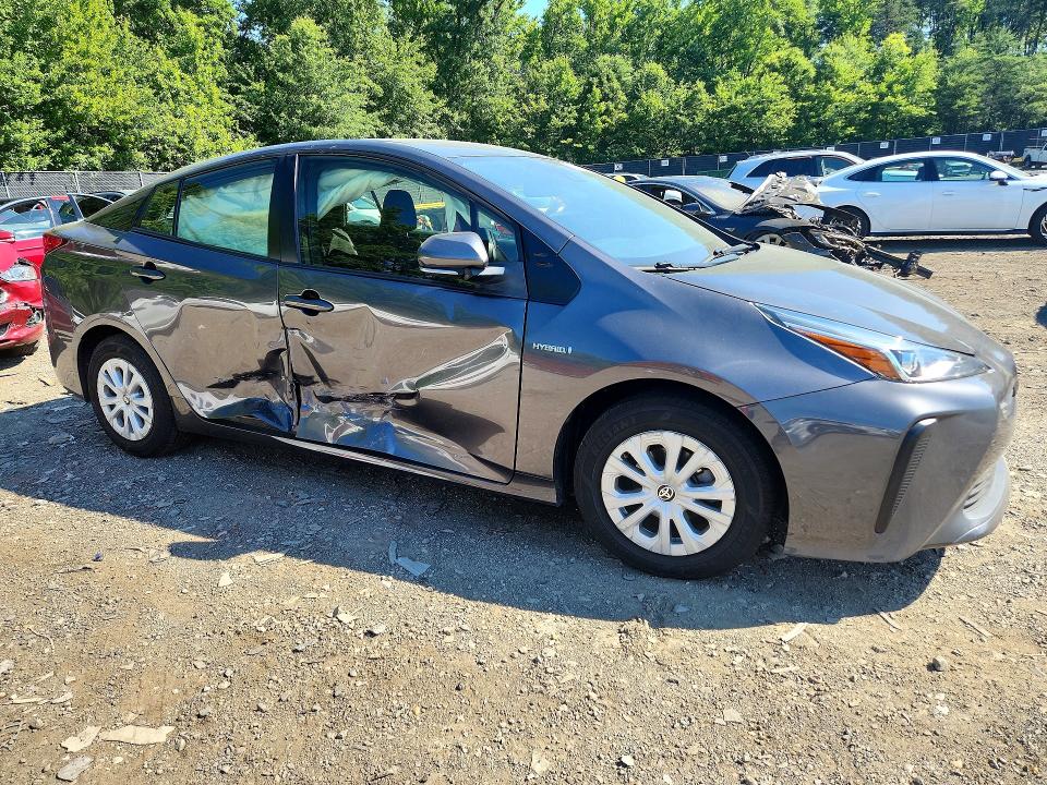 2022 Toyota Prius VIN JTDKAMFU1N3174656 COPART salvage auction — SIDE, MD - CERT OF SALVAGE < 75% DAMAGE, sold $5,800 on 2026-07-21 (photo 4)