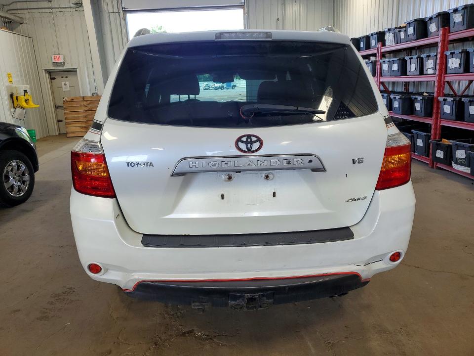 2008 Toyota Highlander VIN JTEES42A582032483 COPART salvage auction — FRONT END, Mn - Cert Of Title-Prior Salvage, sold $400 on 2026-07-28 (photo 6)