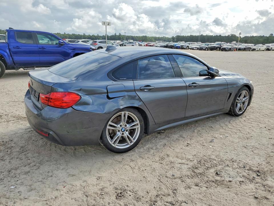 2017 BMW 4er VIN WBA4F7C51HG786634 COPART salvage auction — REAR END, Tx - Salvage Vehicle Title, sold $150 on 2026-07-24 (photo 3)