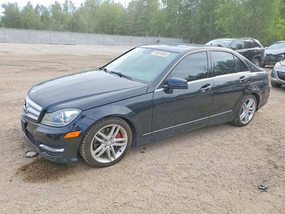 2013 Mercedes-benz C-klasse VIN WDDGF8ABXDA813914 COPART salvage auction — SIDE, On - Permit No Brand - Unfit, sold $1,550 on 2026-07-09 (photo 1)