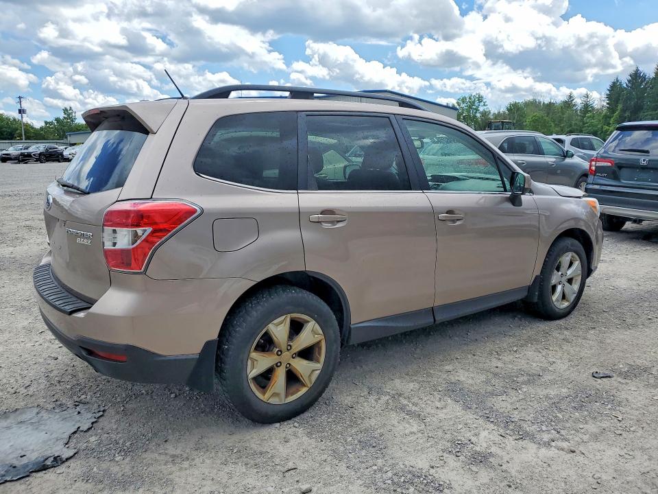 2015 Subaru Forester VIN JF2SJAHC4FH407602 COPART salvage auction — FRONT END, Ny - Mv-907A Salvage Certificate, sold $775 on 2026-07-06 (photo 3)