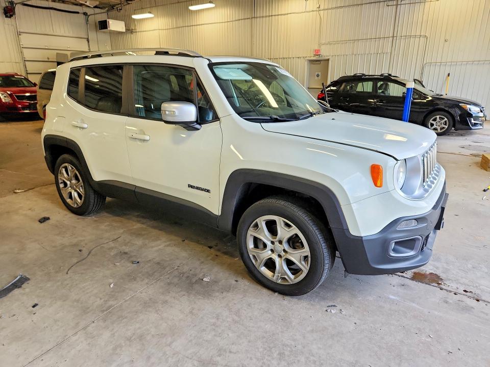 2015 Jeep Renegade VIN ZACCJBDT6FPC43745 COPART salvage auction — FRONT END, Mn - Cert Of Title-Salvage, sold $225 on 2026-07-28 (photo 4)