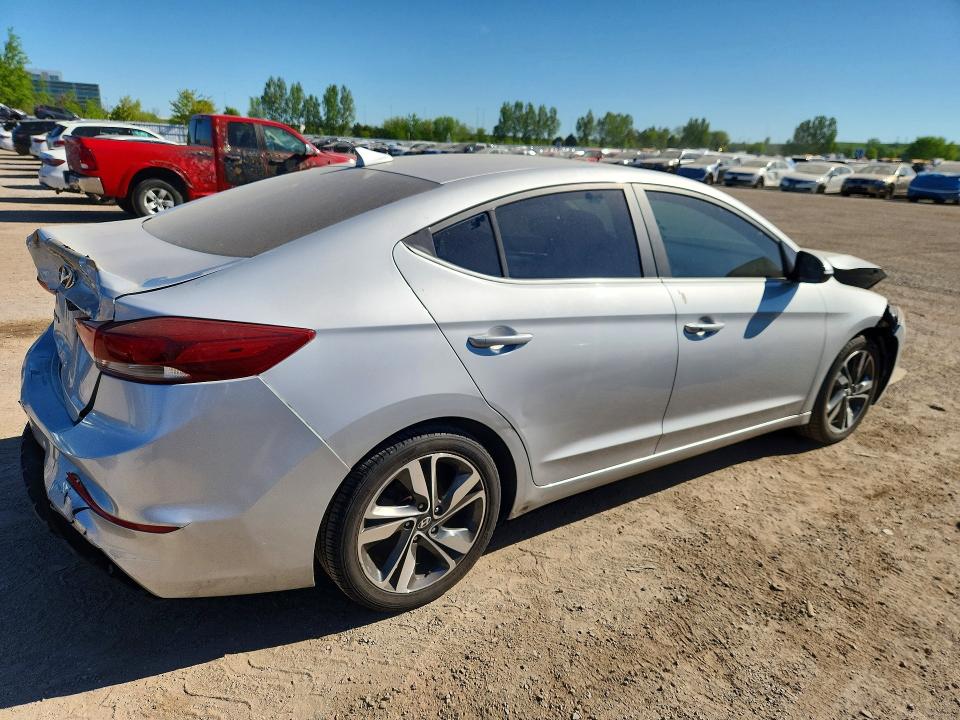2017 Hyundai Elantra VIN KMHD84LF0HU190366 COPART salvage auction — REAR END, On - Permit Salvage, sold $2,950 on 2026-07-02 (photo 3)