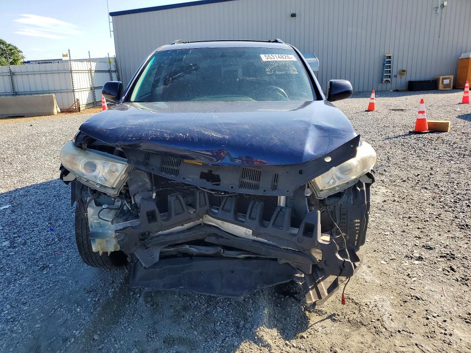 2013 Toyota Highlander VIN 5TDZK3EH6DS120812 COPART salvage auction — FRONT END, SC - CERT OF TITLE-SALVAGE, sold $2,050 on 2026-07-13 (photo 5)